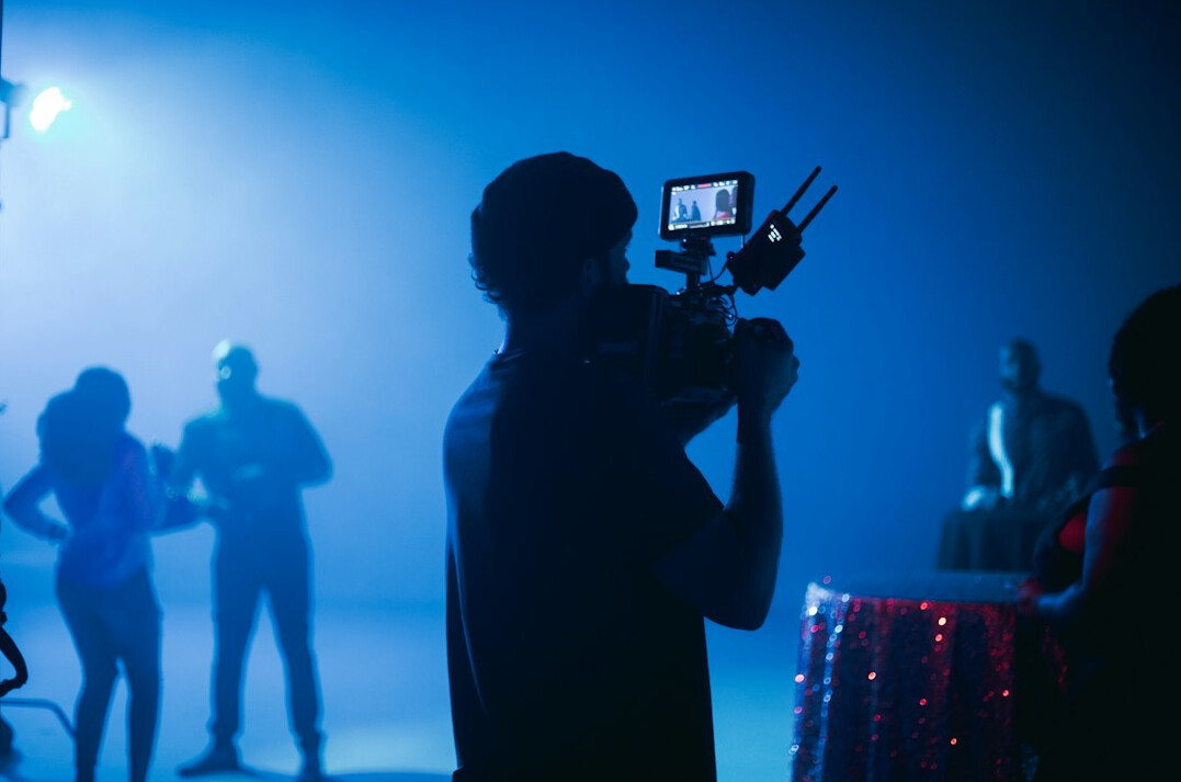 cinematographer with camera