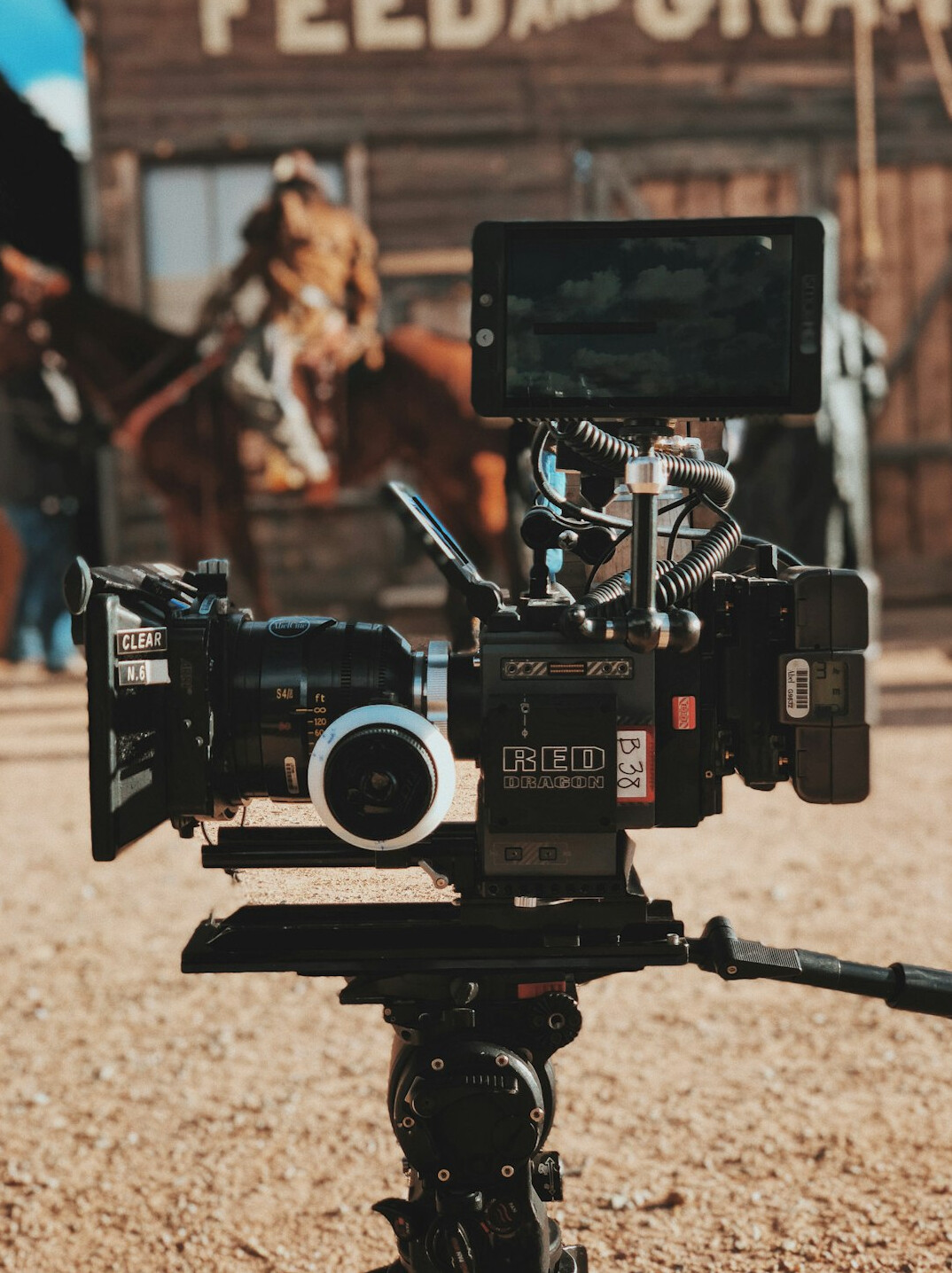 filmmaker holding camera on set