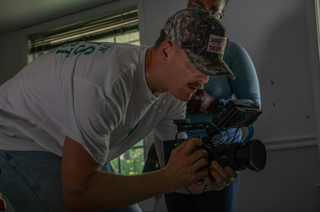 filmmaker directing scene