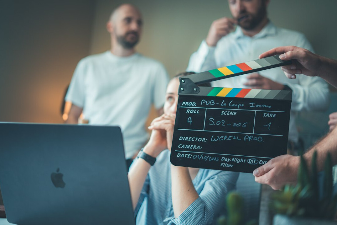 filmmaker directing scene
